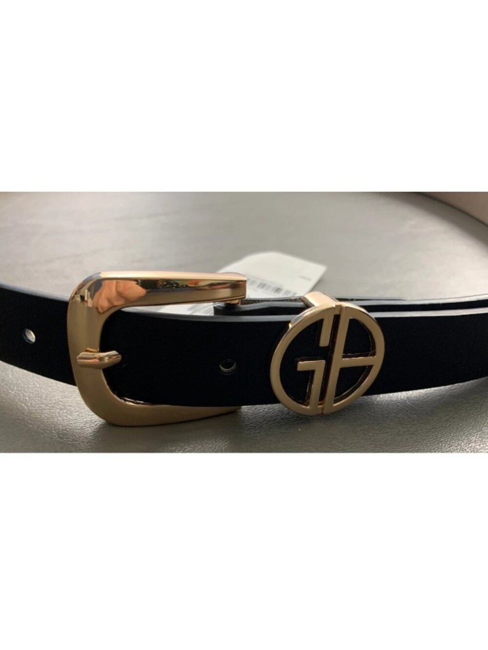 Giani Bernini Women's Logo Keeper Belt, Black, XL